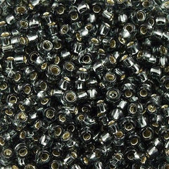 Toho Round Seed Beads 6/0 Silver Lined Gray 2.5-inch tube (29B)