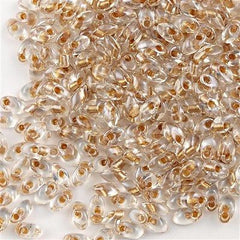 Miyuki Long Magatama Seed Bead Inside Color Lined Honey Beige 8g Tube (1522)