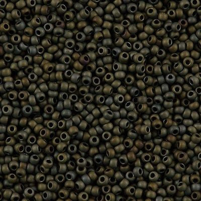 Toho Round Seed Bead 8/0 Matte Metallic Iris Brown 5.5-inch tube (83F)