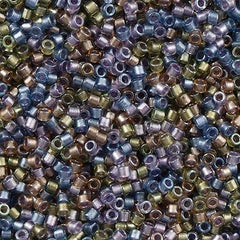 25g Miyuki Delica Seed Bead 11/0 Inside Dyed Color Purple Bronze Mix DB986