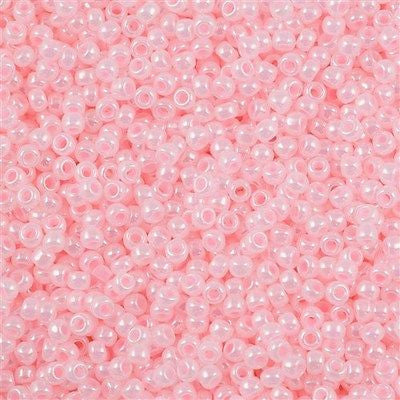 Rocaille Seed Beads, 3 mm, 8/0 , 0,6-1,0 mm, Pink, 25 G, 1 Pack