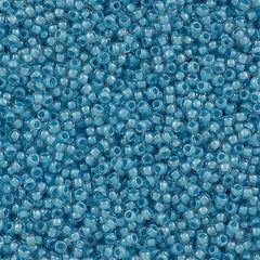Toho Round Seed Bead 11/0 Inside Color Lined Blue 2.5-inch Tube (351)