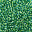 Toho Round Seed Bead 11/0 Inside Color Lined Yellow Aqua 2.5-inch Tube (307)