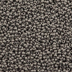 Toho Round Seed Bead 11/0 Metallic Matte Antique Silver 2.5-inch Tube (566)