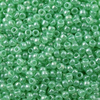 Toho Round Seed Bead 8/0 Ceylon Sea Foam 5.5-inch tube (144)