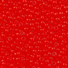 Toho Round Seed Bead 11/0 Transparent Orange Red 19g Tube (5)
