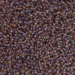 Toho Round Seed Bead 11/0 Inside Color Lined Lilac Amber 19g Tube (926)