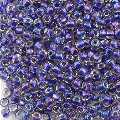 Toho Round Seed Bead 11/0 Inside Color Lined Violet 2.5-inch Tube (265)