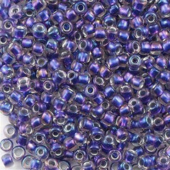 50g Toho Round Seed Bead 11/0 Inside Color Lined Violet (265)