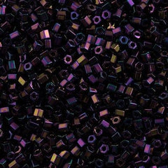 Toho Hex Seed Bead 11/0 Metallic Plum Iris 7.2g Tube (85)