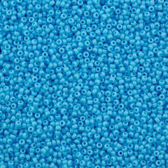Miyuki Round Seed Bead 15/0 Opaque Light Blue 2-inch Tube (413)