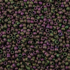 Toho Round Seed Bead 8/0 Matte Cassiopeia 2.5-inch tube (708)