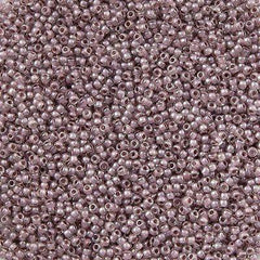 50g Toho Round Seed Bead 11/0 Inside Color Lined Mauve (353)