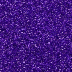 25g Miyuki Delica seed bead 11/0 Transparent Dyed Purple DB1315