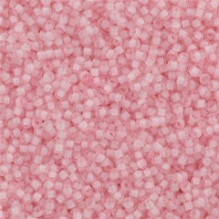 Toho Round Seed Bead 11/0 Inside Color Lined Neon Rosaline 2.5-inch Tube (967)