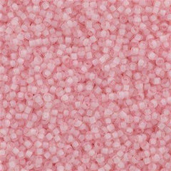 50g Toho Round Seed Beads 11/0 Inside Color Lined Neon Rosaline (967)