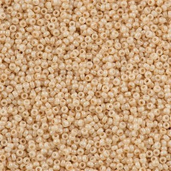 Miyuki Round Seed Bead 15/0 Antique Ceylon Beige 2-inch Tube (595)