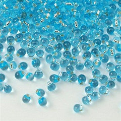 Tiny Miyuki Drop Seed Bead Silver Lined Blue Topaz 9g Tube (18)