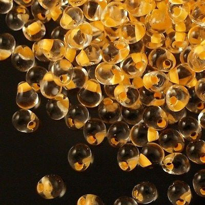Miyuki Drop Fringe Seed Bead Apricot Lined Crystal 15g (5)
