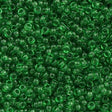 Miyuki Round Seed Bead 15/0 Transparent Green 2-inch Tube (146)