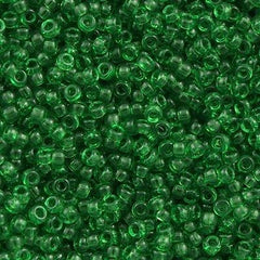 Miyuki Round Seed Bead 15/0 Transparent Green 2-inch Tube (146)