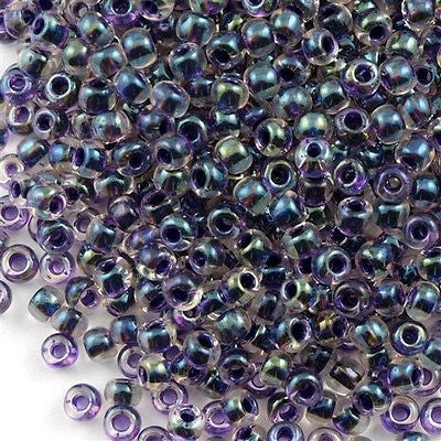 Toho Round Seed Bead 8/0 Inside Color Lined Midnight Blue 5.5-inch tube (181)