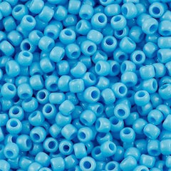 Toho Round Seed Beads 6/0 Opaque Spring Blue 2.5-inch tube (43)