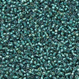 Toho Round Seed Bead 15/0 Inside Color Lined Forest Green 2.5-inch Tube (270)