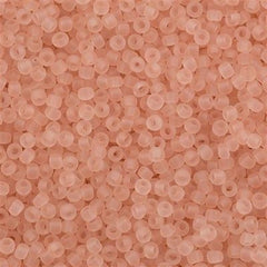 Toho Round Seed Bead 8/0 Transparent Matte Rosaline 2.5-inch tube (11F)