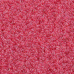 Miyuki Round Seed Bead 15/0 Inside Color Lined Red 2-inch Tube (226)