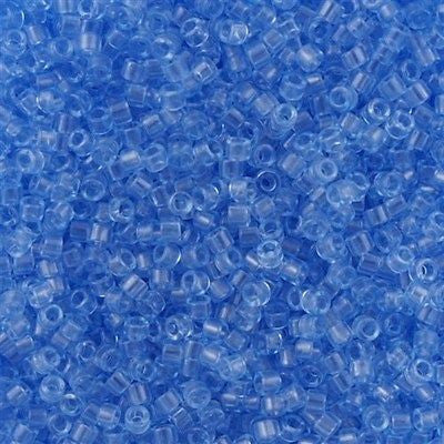 Miyuki Delica Seed Bead 11/0 Crystal Glazed Dusky Blue 2-inch Tube DB1405
