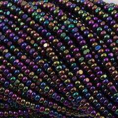 Czech Charlotte Seed Bead Purple Iris 1/2 Hank 13/0 (59195)