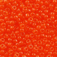 Miyuki Round Seed Bead 8/0 Transparent Orange 22g Tube (138)