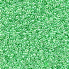 Miyuki Round Seed Bead 15/0 Mint Ceylon 2-inch Tube (520)