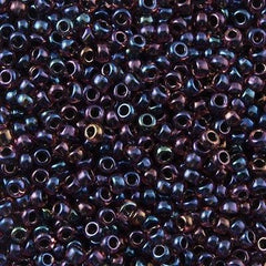 Toho Round Seed Bead 8/0 Inside Color Lined Midnight Purple 2.5-inch tube (251)