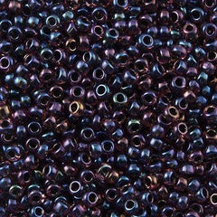 50g toho Round Seed Bead 8/0 Inside Color Lined Midnight Purple (251)