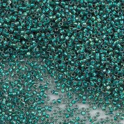 Toho Round Seed Bead 15/0 Inside Color Lined Sea Foam Teal 2.5-inch Tube (264)