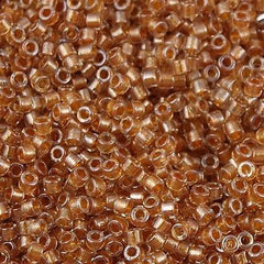25g Miyuki Delica seed bead 11/0 Inside Dyed Color Honey Beige DB901