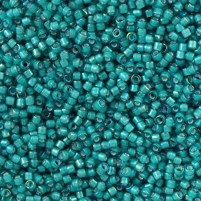 Miyuki Delica Seed Bead 11/0 Inside Dyed Color Turquoise White 2-inch ...