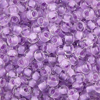 50g Toho Round Seed Beads 6/0 Inside Color Lined Lilac (943)