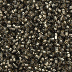 Miyuki Delica Seed Bead 11/0 Opal Silver Lined Dyed Granite Grey 7g Tube DB631