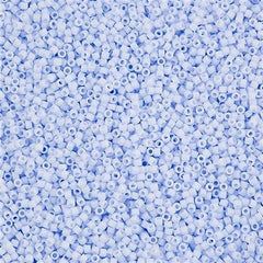 Miyuki Delica Seed Bead 11/0 Opaque Matte Arctic Blue 2-inch Tube DB1517