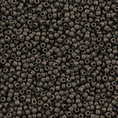 50g Toho Round Seed Beads 11/0 Higher Metallic Gray (602F)