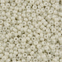 Miyuki Round Seed Bead 8/0 Opaque Limestone Luster 22g Tube (600)