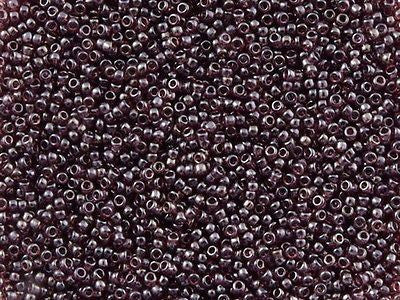 Toho Round Seed Bead 15/0 Transparent Luster Amethyst 2.5-inch Tube (115)