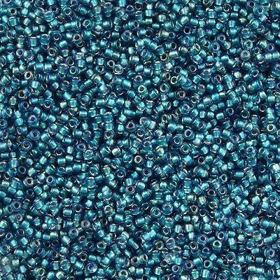 Toho Round Seed Bead 11/0 Inside Color Lined Teal Lavender 2.5-inch Tube (274)