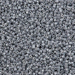 100g Miyuki Delica Seed Bead 11/0 Opaque Luster Ghost Grey DB1570