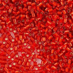 Miyuki Delica Seed Bead 8/0 Silver Lined Red 6.7g Tube DBL43