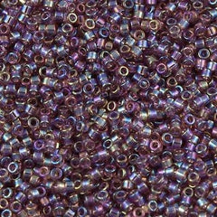 Miyuki Delica Seed Bead 11/0 Transparent Lilac AB 7g Tube DB173