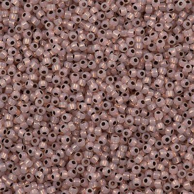 Toho Round Seed Bead 11/0 Copper Lined Alabaster 2.5-inch Tube (741)